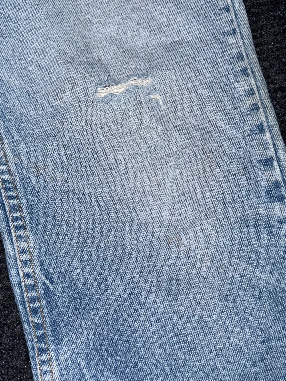 VTG 90s Levis 517 Orange Tab Bootcut Jeans 33x31.5 USA Thrashed Faded (tag34x34)